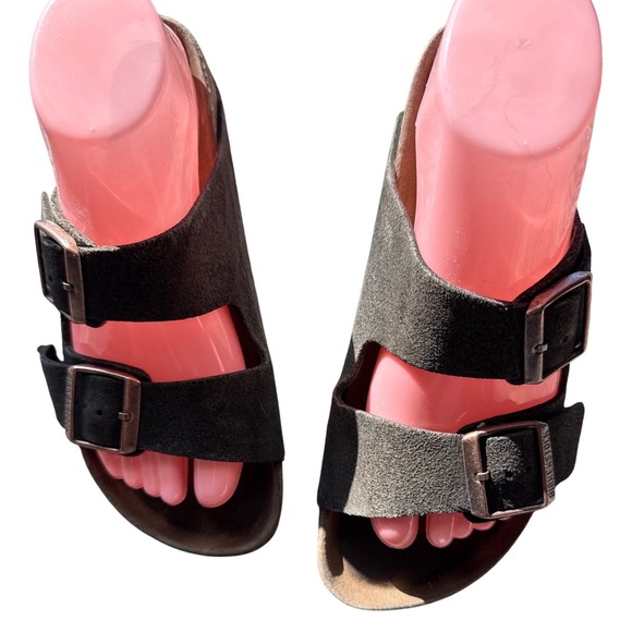 Birkenstock Shoes - Birkenstock Arizona Black Suede Double Strap Sandals EU 39 | US Women's 8–8.5 |